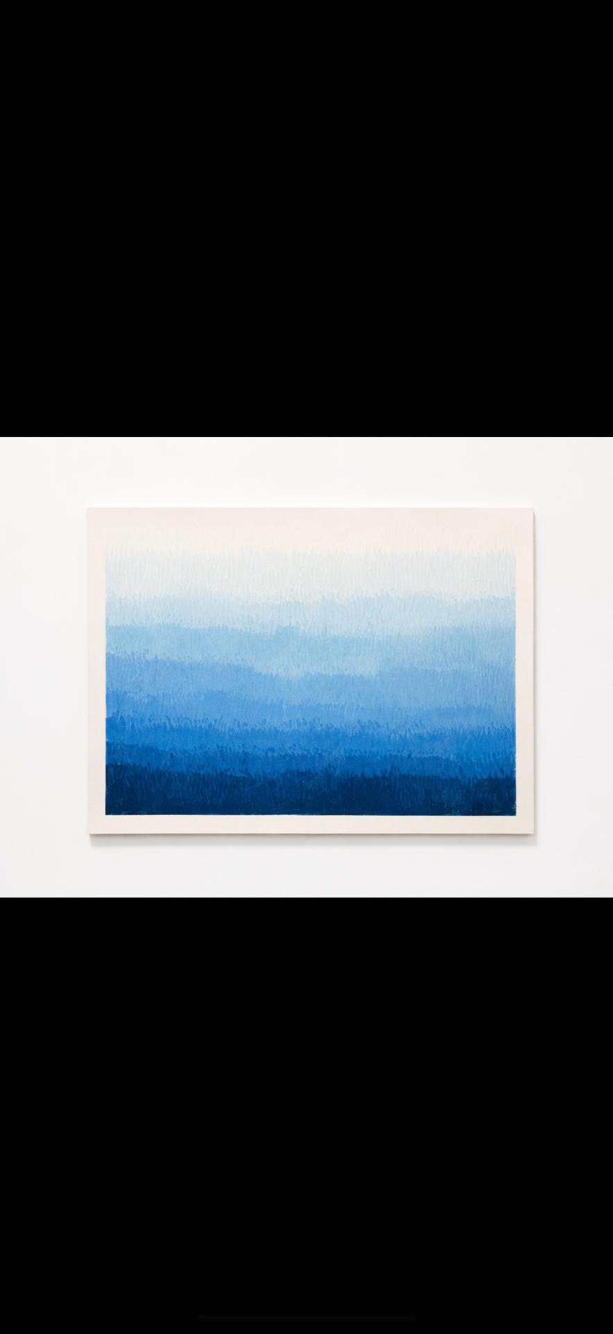 Layered blue ombre BLUVIA painting
