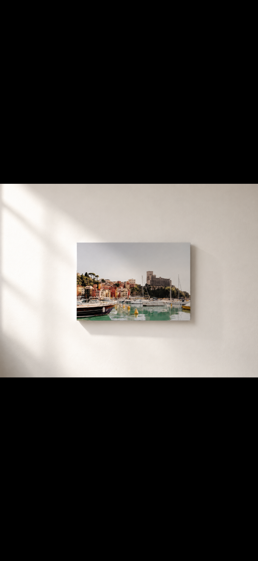Photograph of the Lerici harbour in Liguria