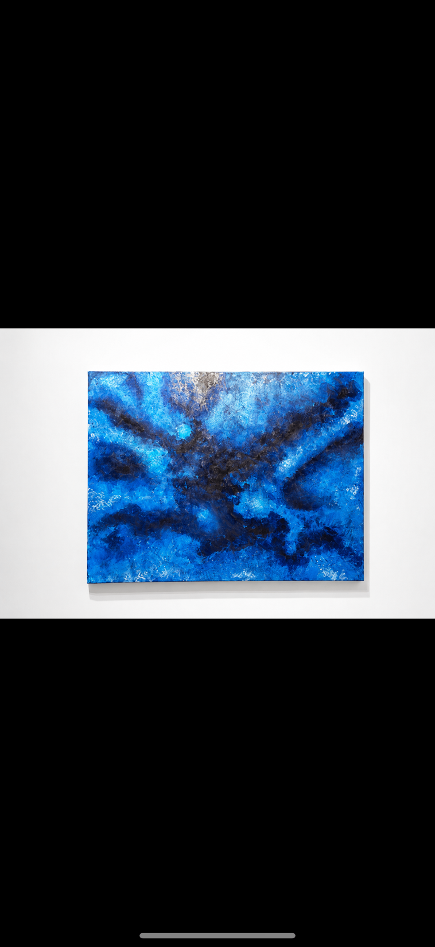 Cosmic blue original BLUVIA painting